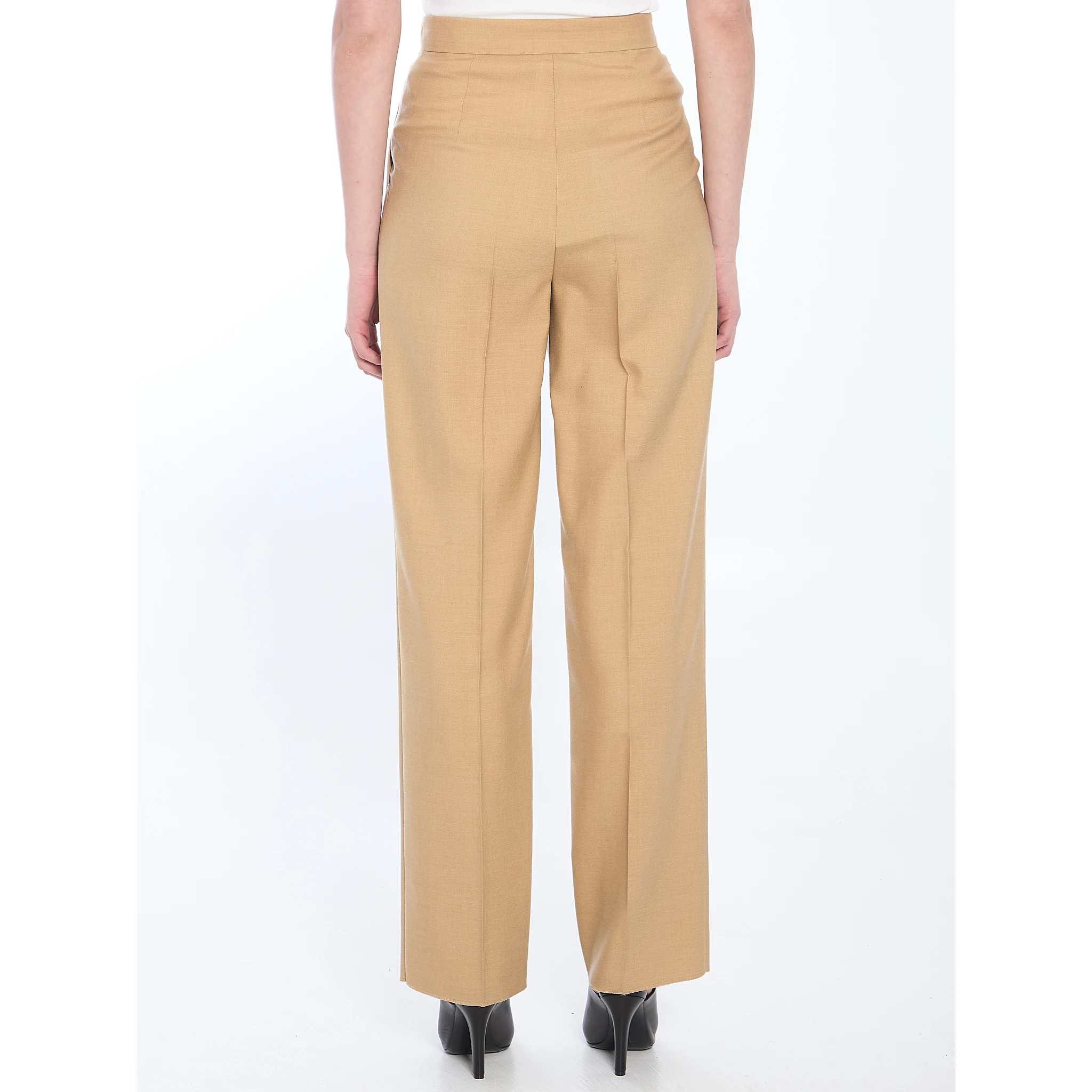 Mohair, wool and silk trousers