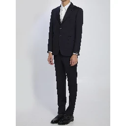 Single-breasted suit in virgin wool