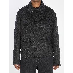 Trucker jacket in wool