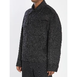 Trucker jacket in wool
