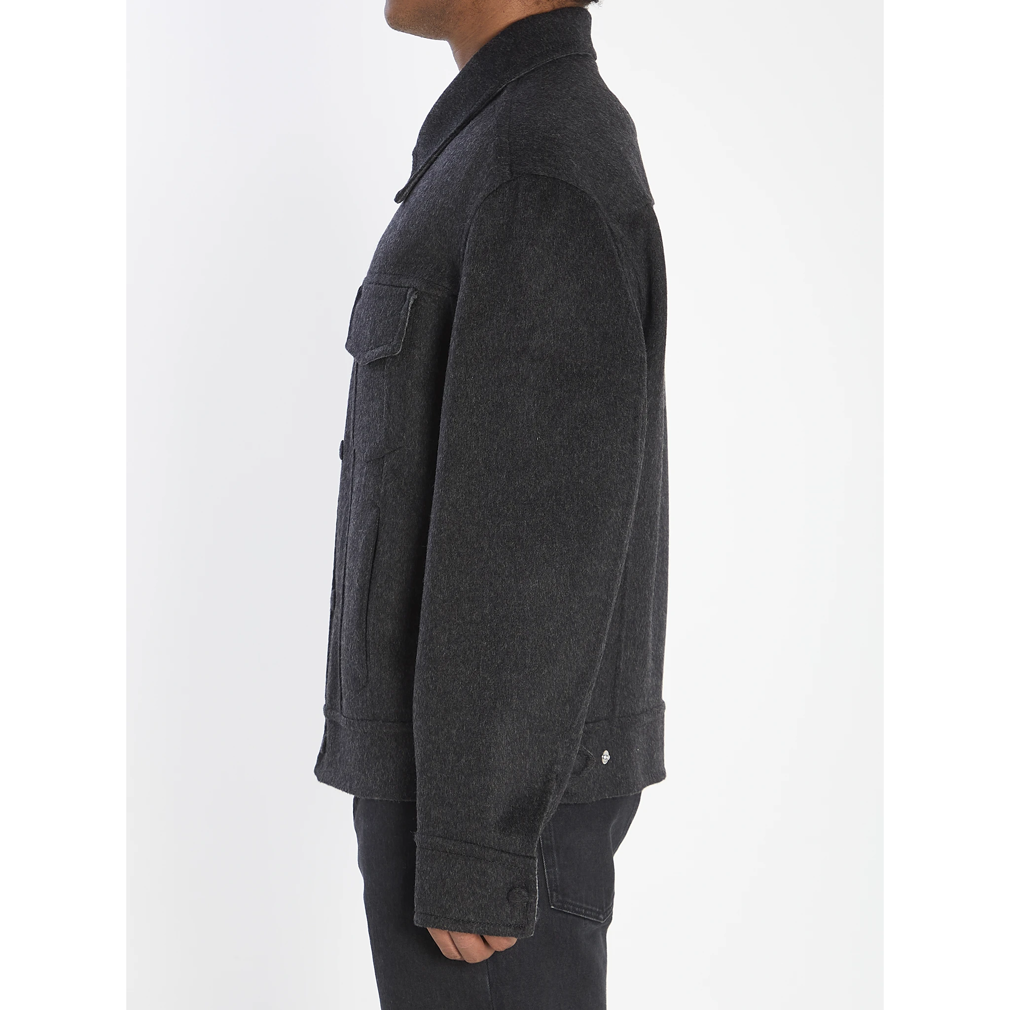 Trucker jacket in wool