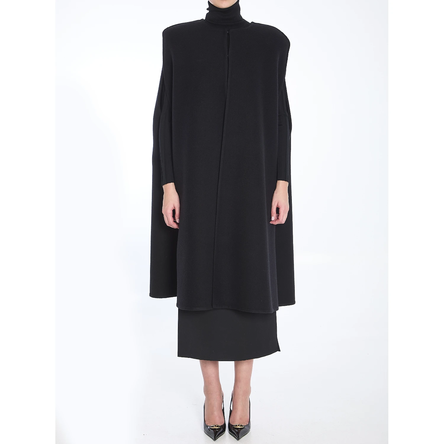 Fluffy Cashmere Blend cape