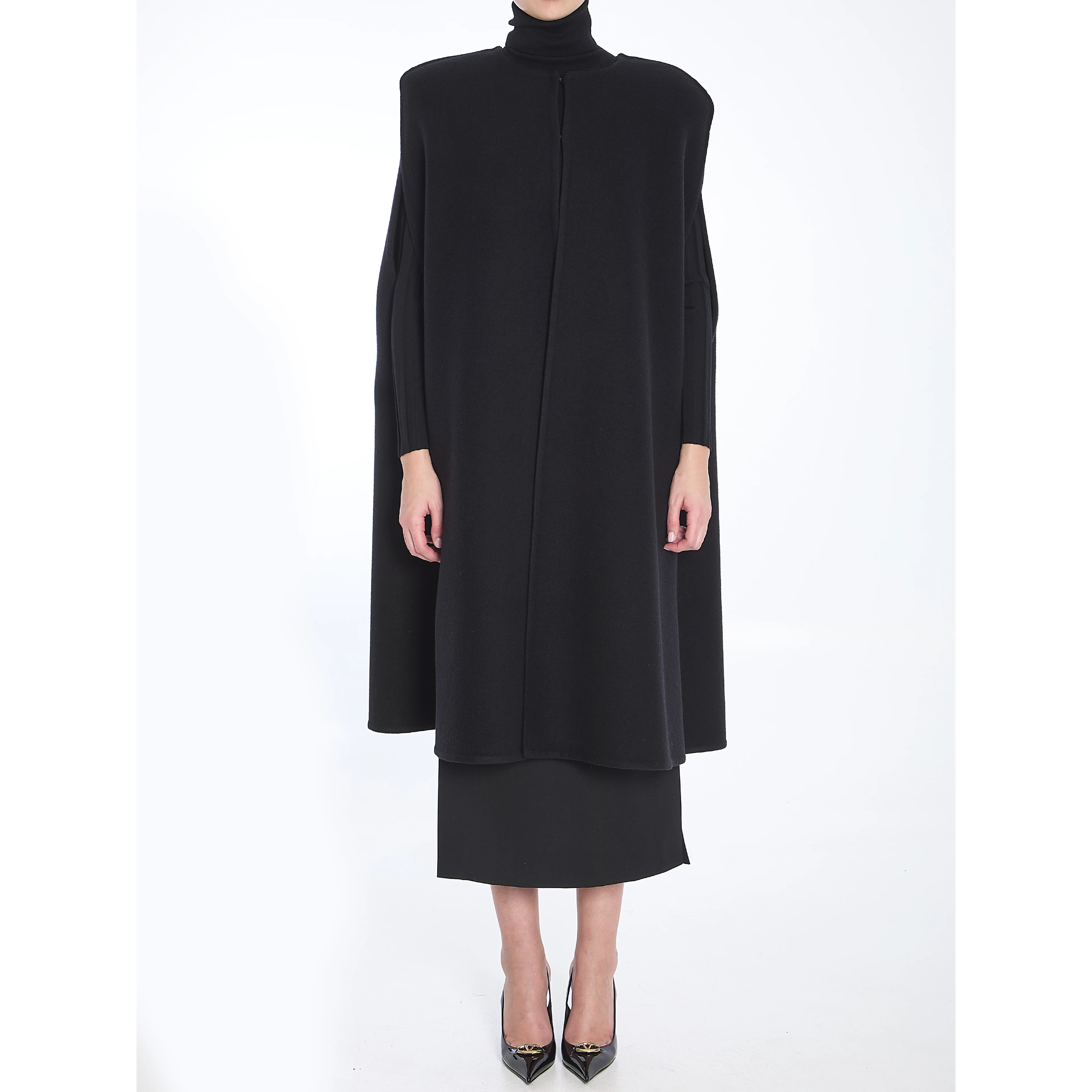 Fluffy Cashmere Blend cape