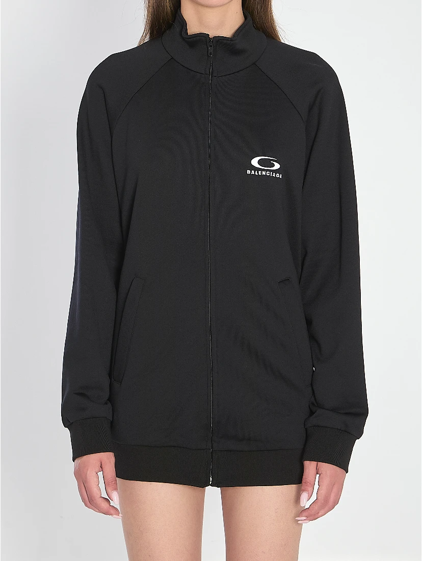 Tracksuit dress with cut-out