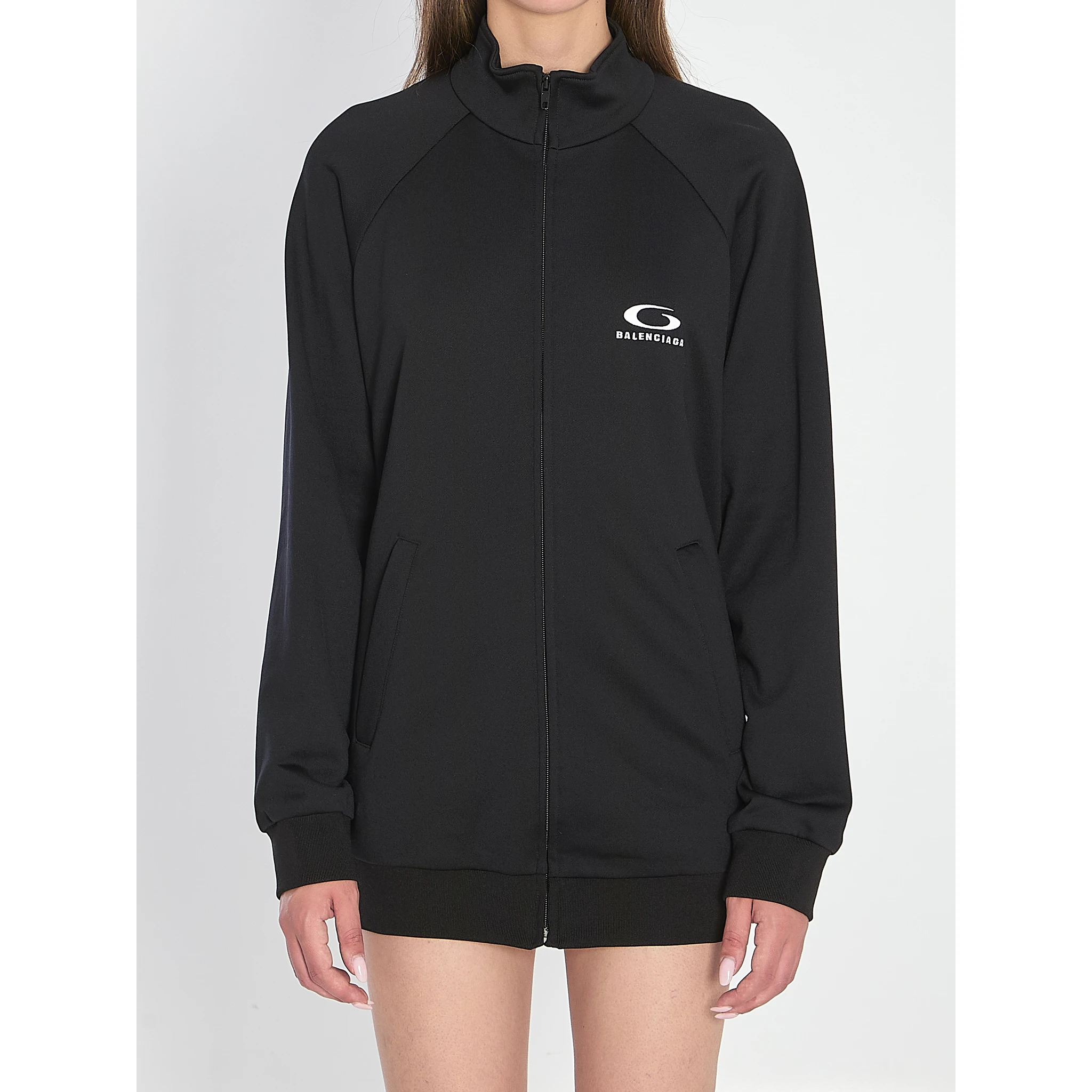 Tracksuit dress with cut-out