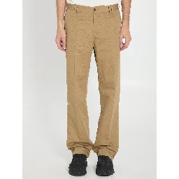 Cotton and linen trousers