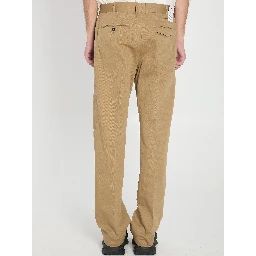 Cotton and linen trousers
