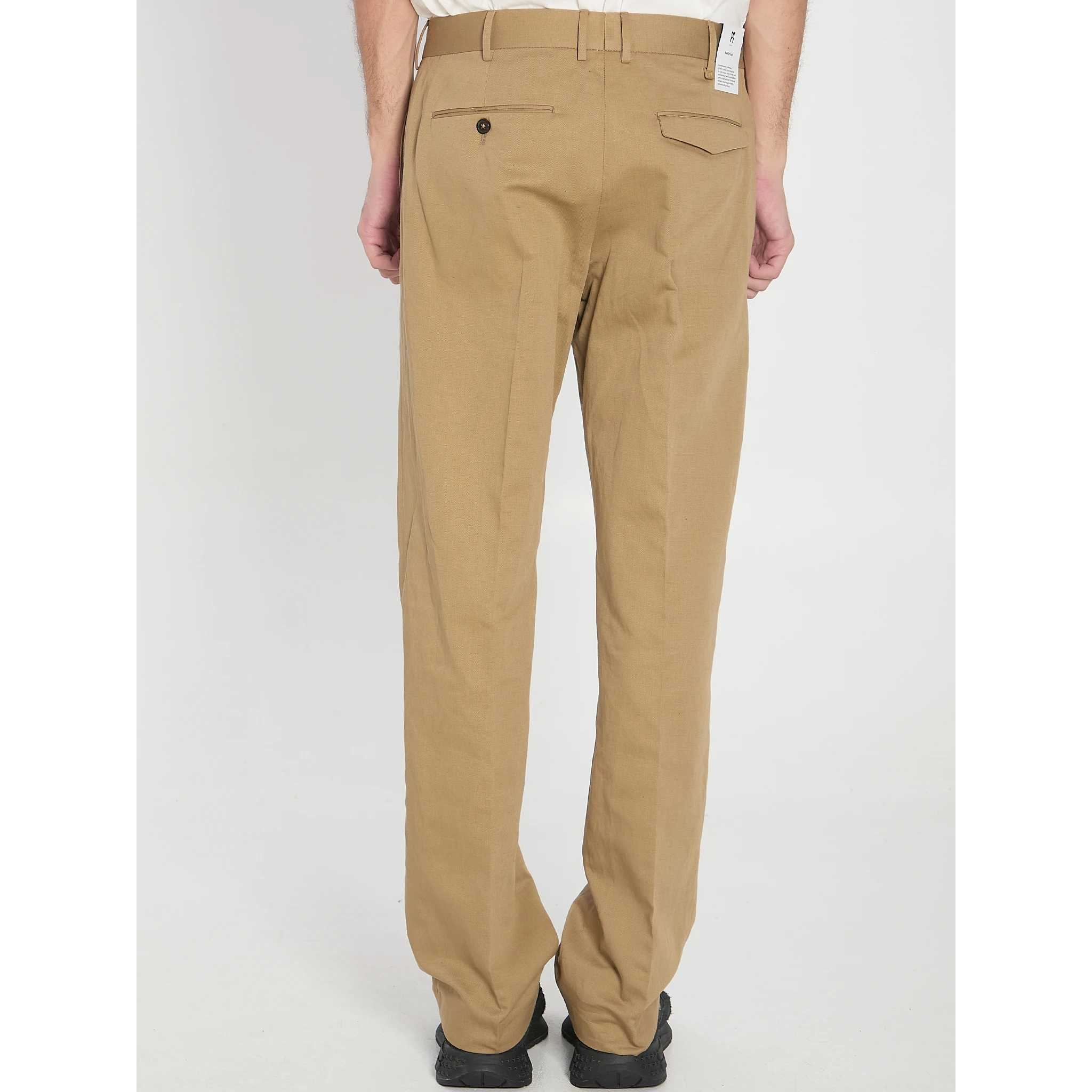 Cotton and linen trousers