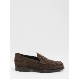 Suede leather loafer