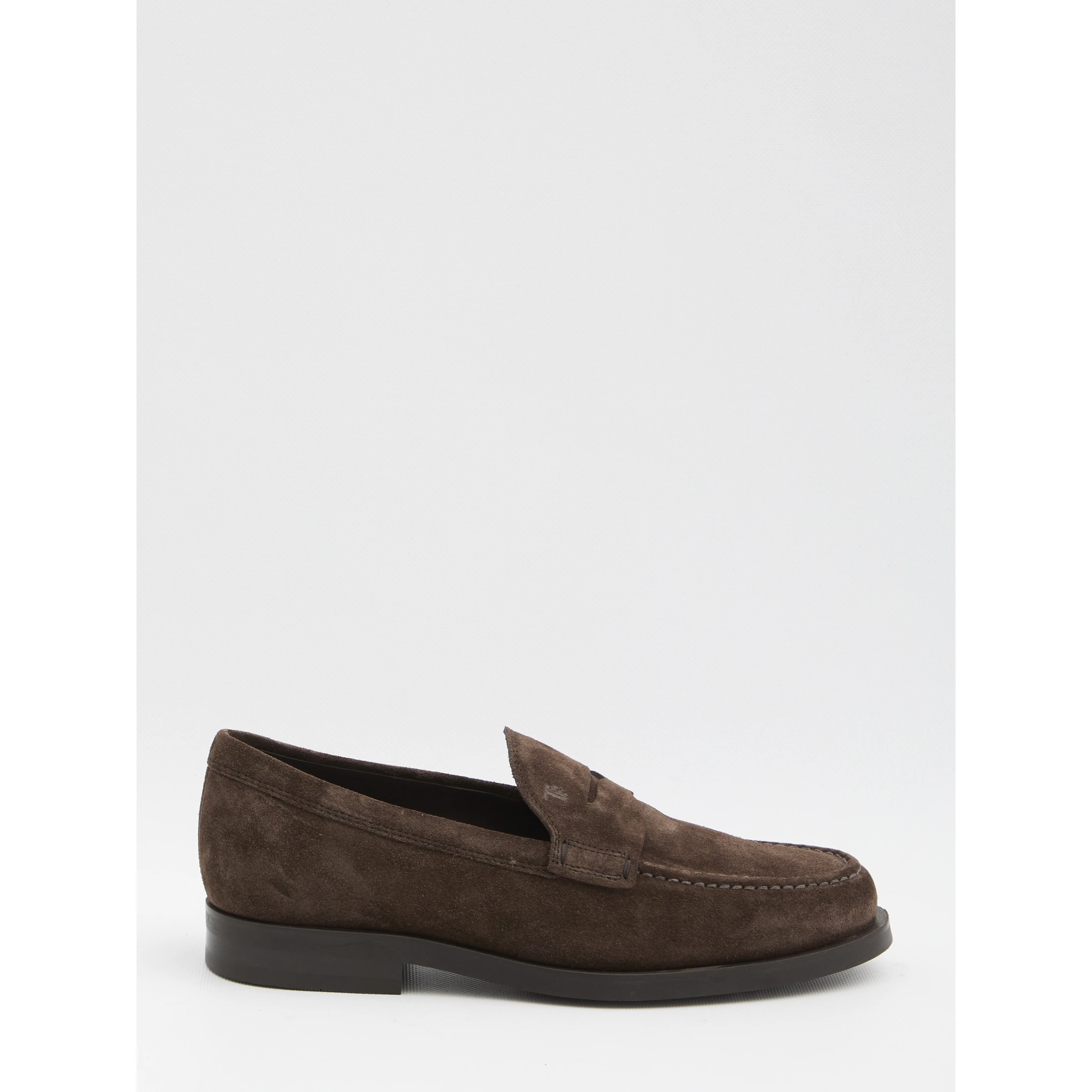 Suede leather loafer
