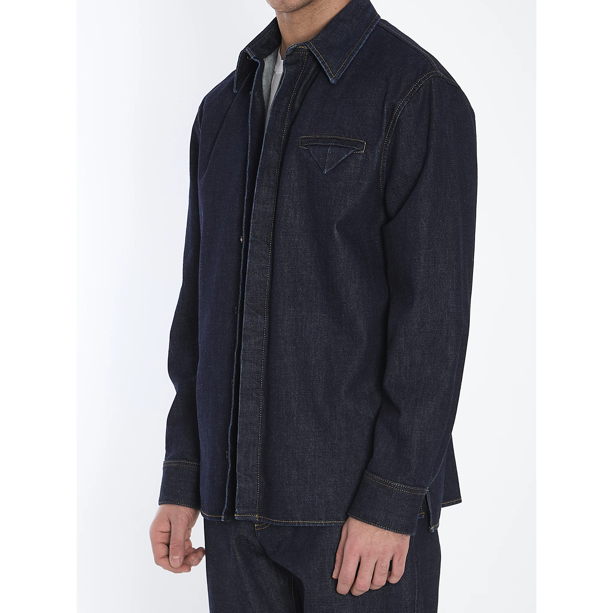 Indigo denim shirt