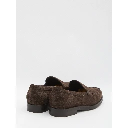 Suede leather loafer
