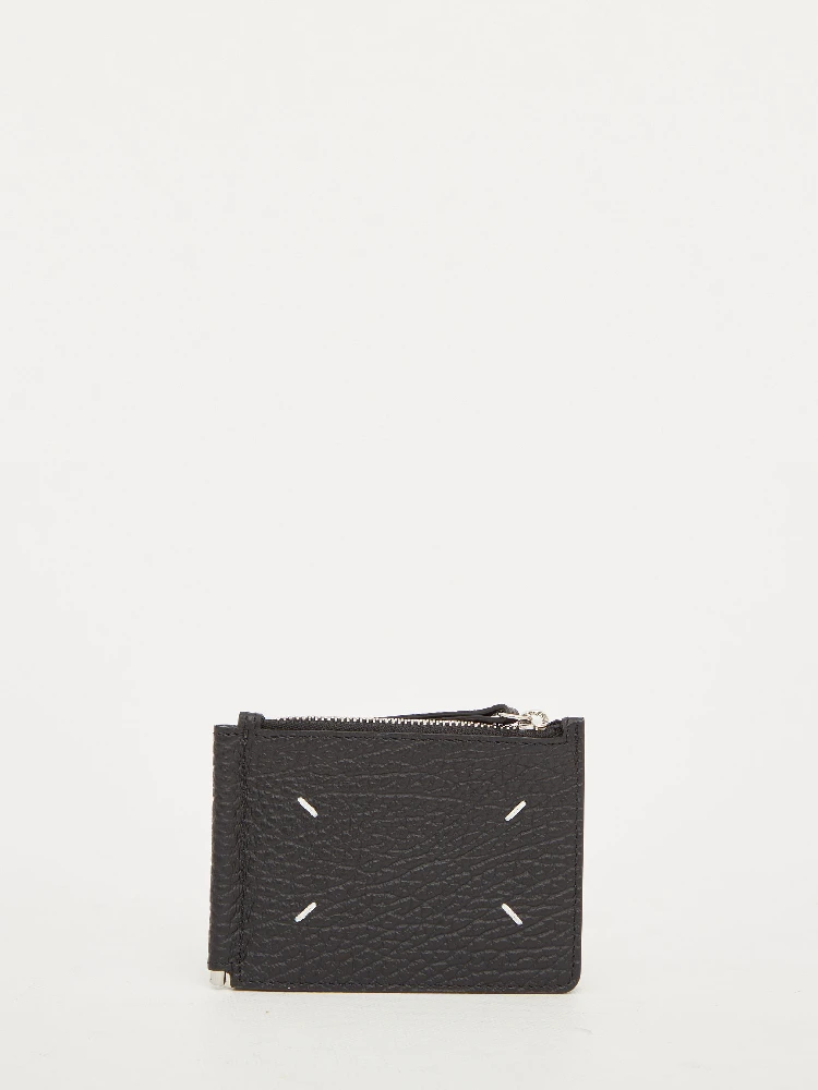 Black leather wallet