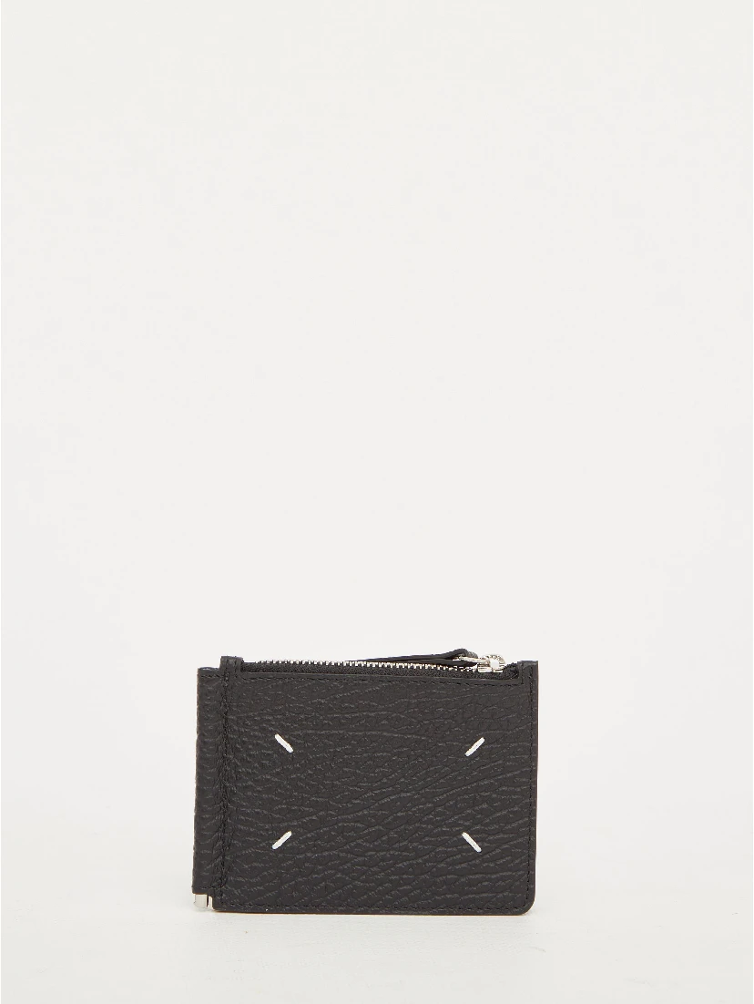 Black leather wallet