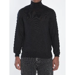 Wool turtleneck sweater