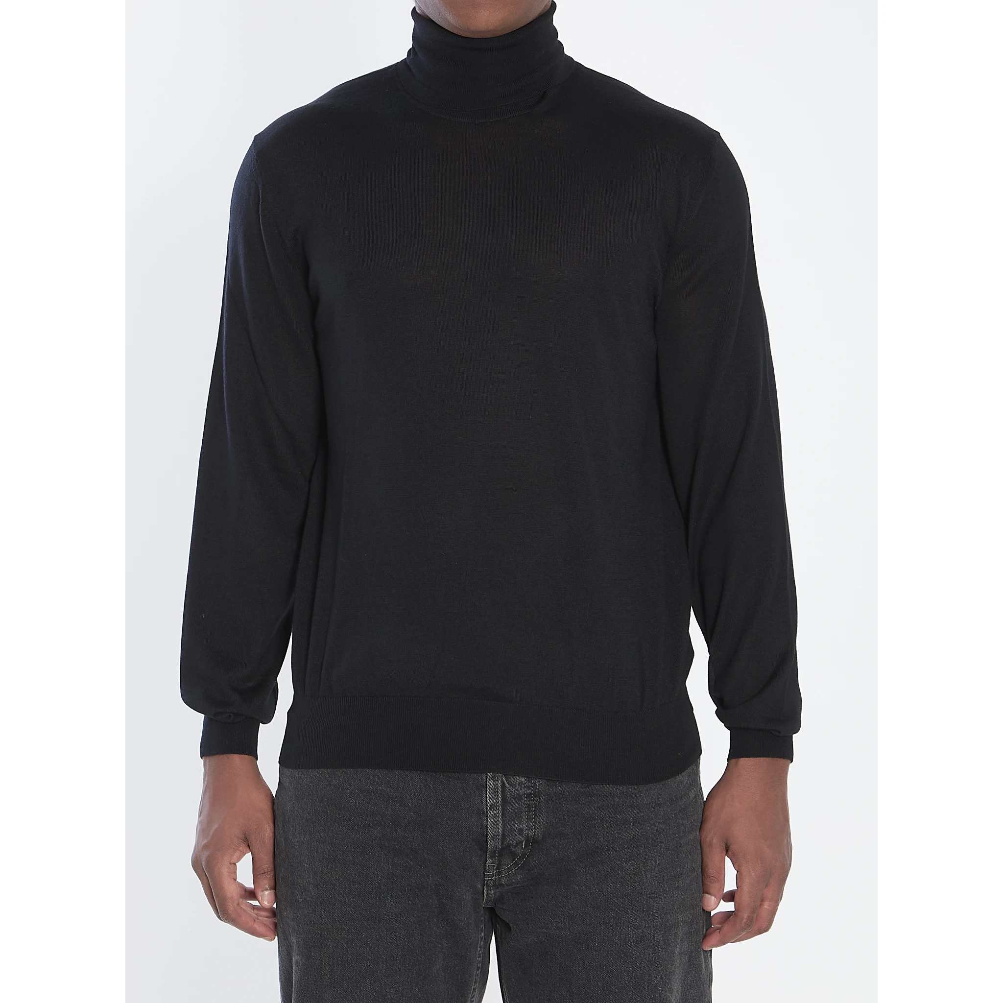 Wool turtleneck sweater