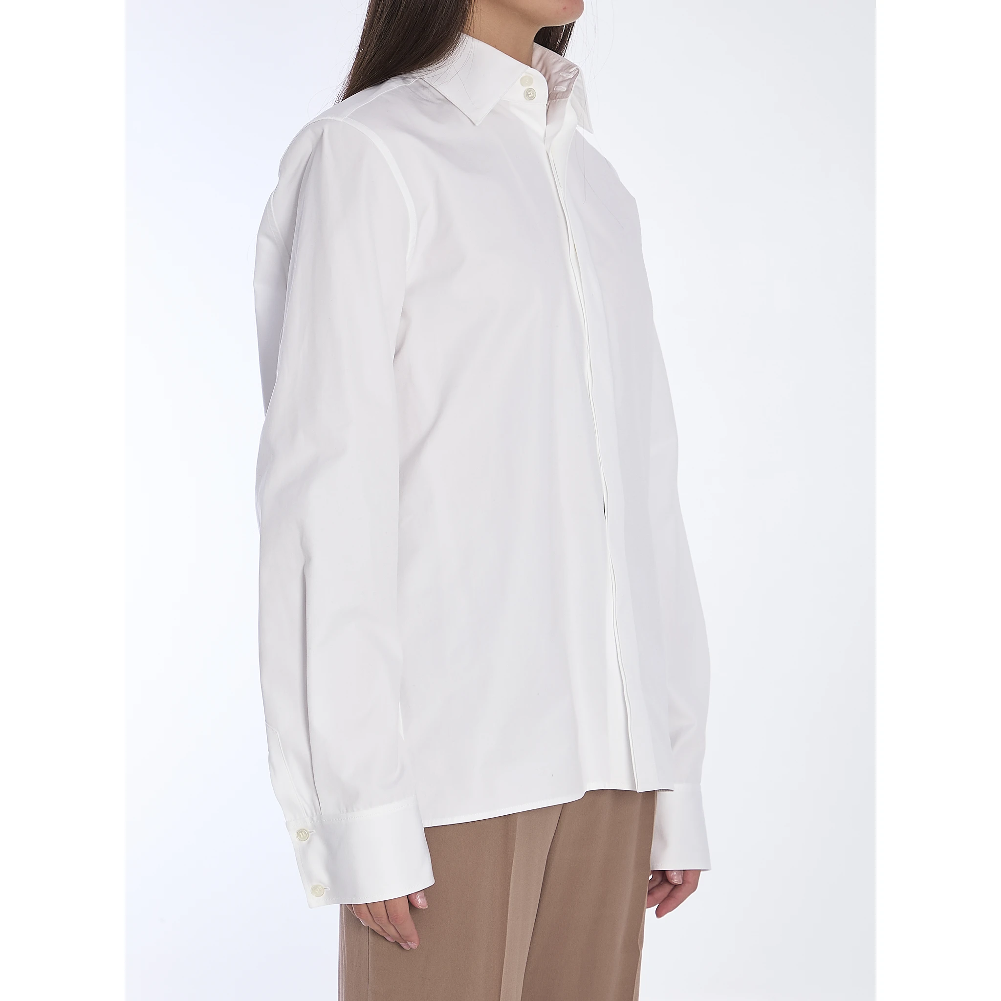 قميص من قماش البوبلين القطني