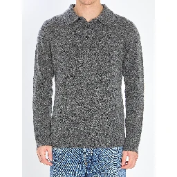 Cashmere blend polo shirt