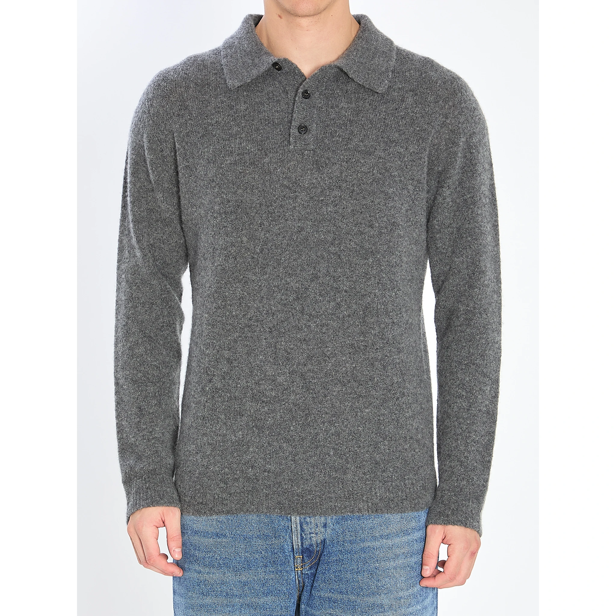 Cashmere blend polo shirt