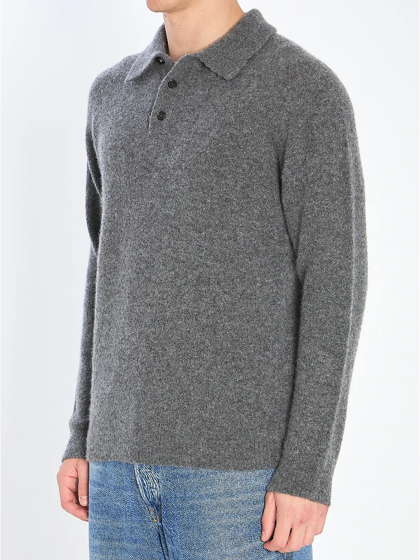 Cashmere blend polo shirt
