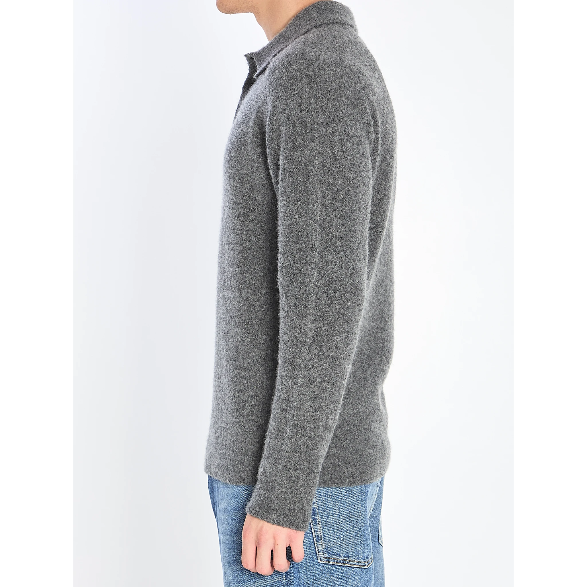 Cashmere blend polo shirt