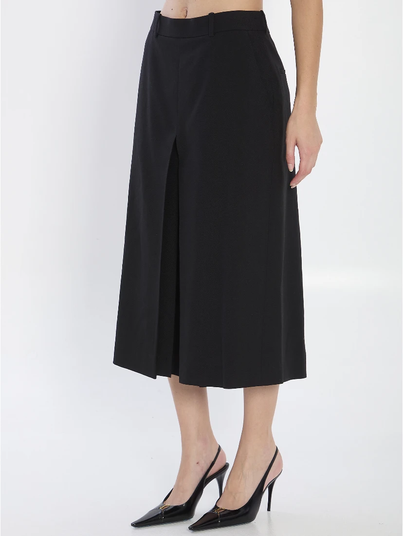 Wool skirt-pants