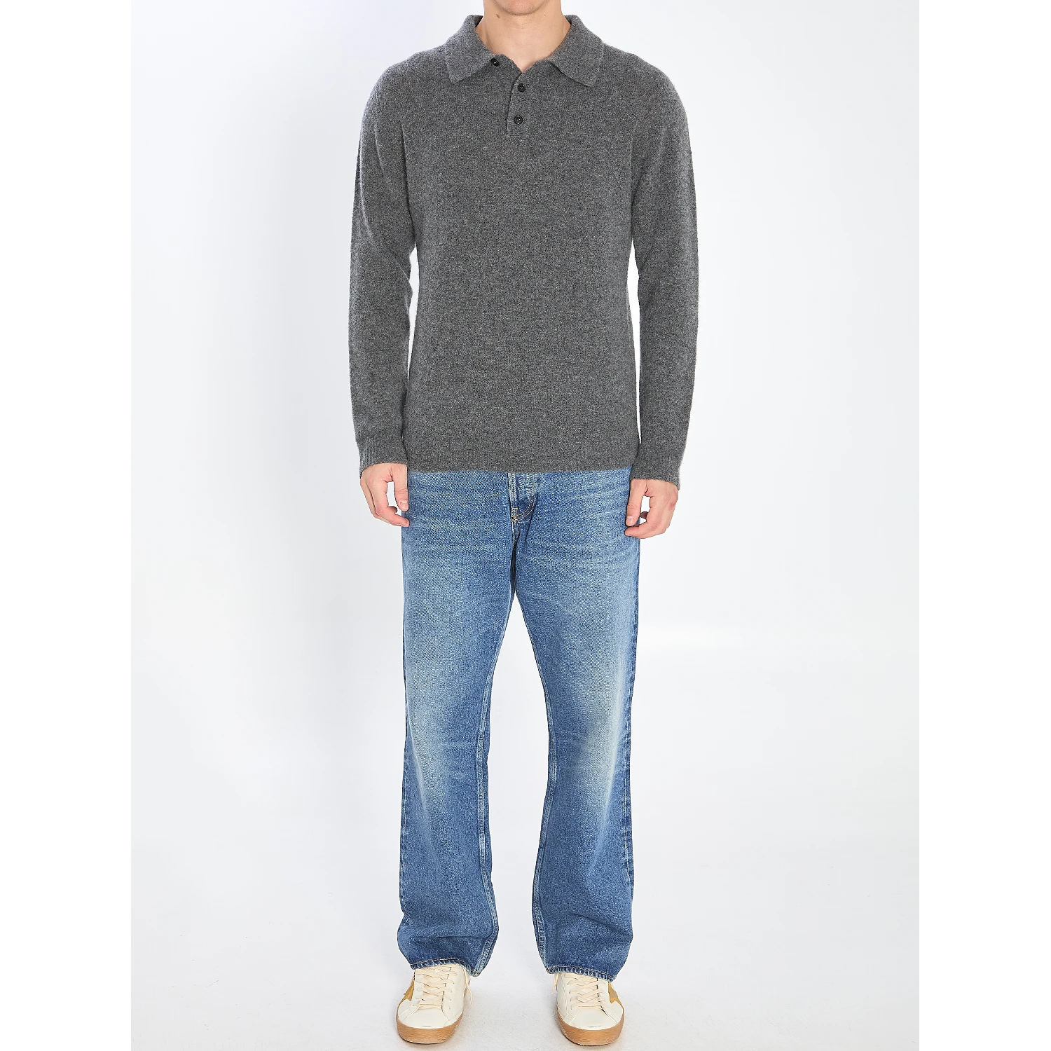 Cashmere blend polo shirt