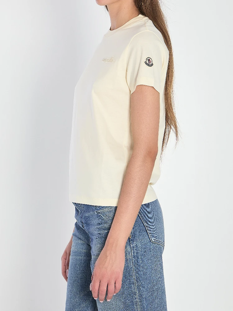 Beaded logo T-shirt alternative