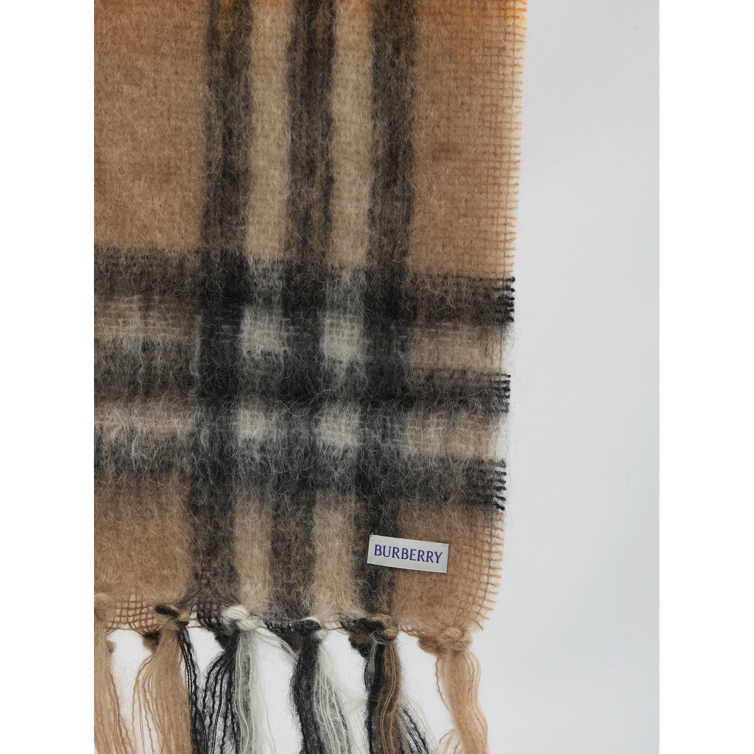 Check printed scarf