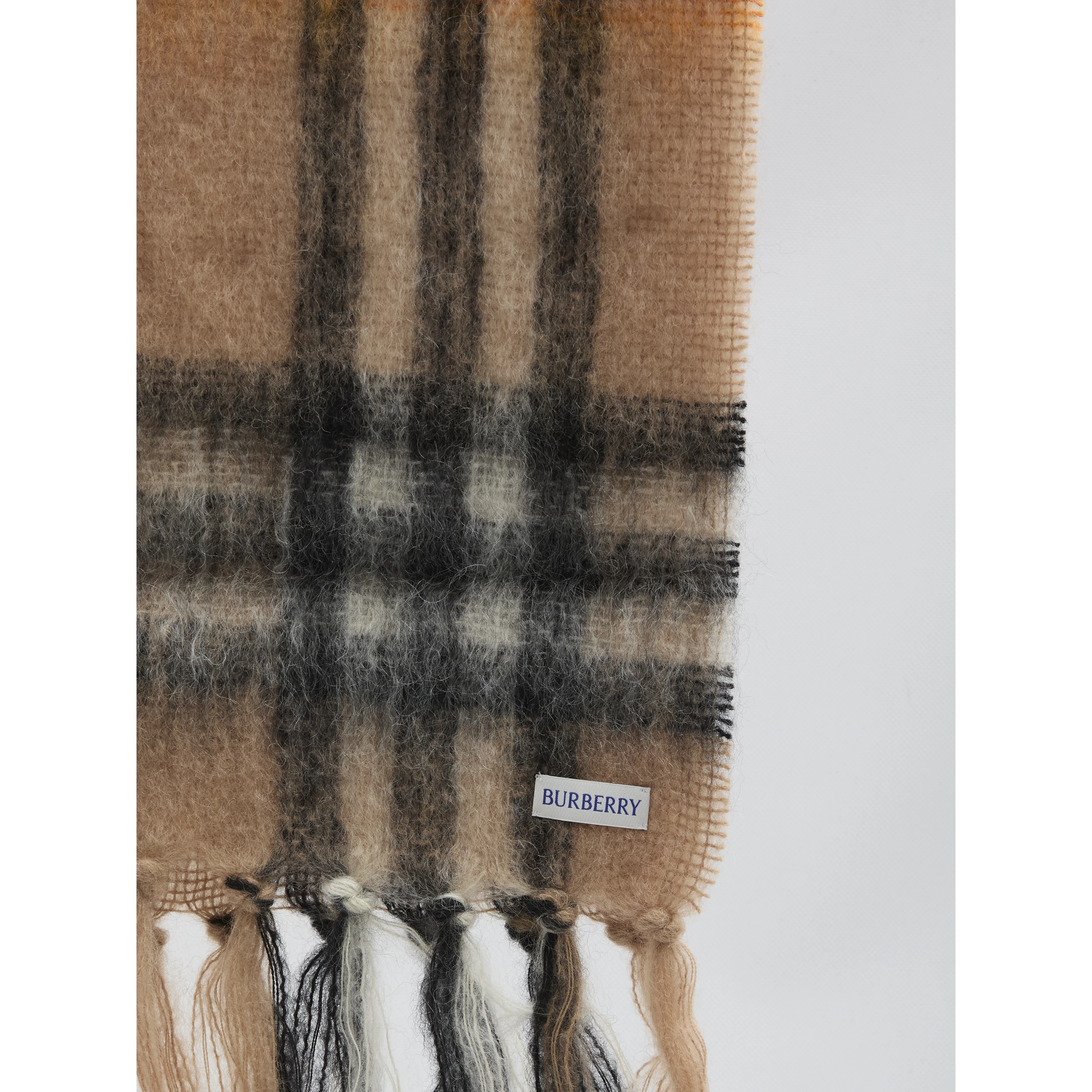 Check printed scarf
