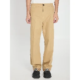 Trousers with elastic band