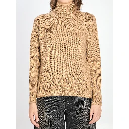 Turtleneck in wool and cashmere