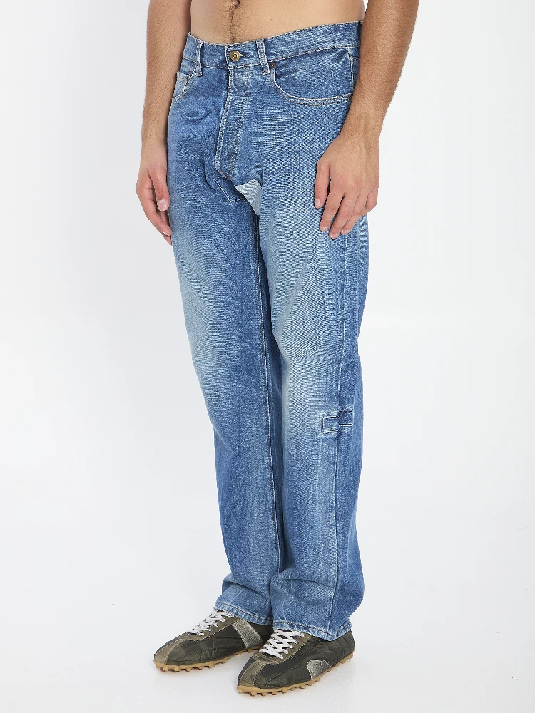 Jeans with patch alternative