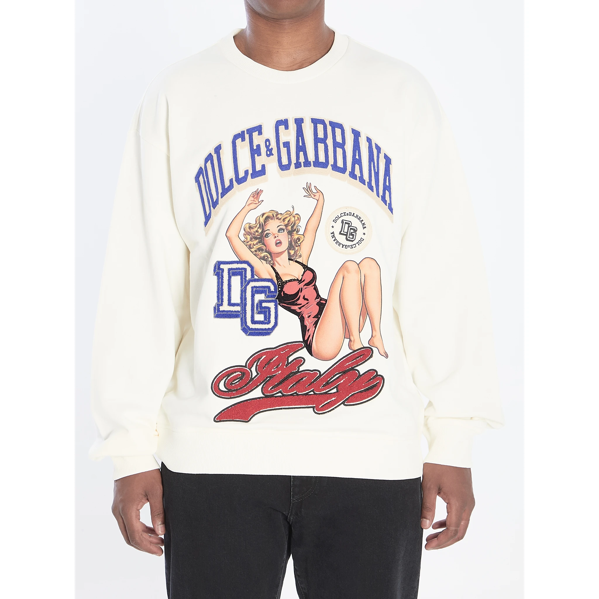 Sweatshirt with Pin-up print