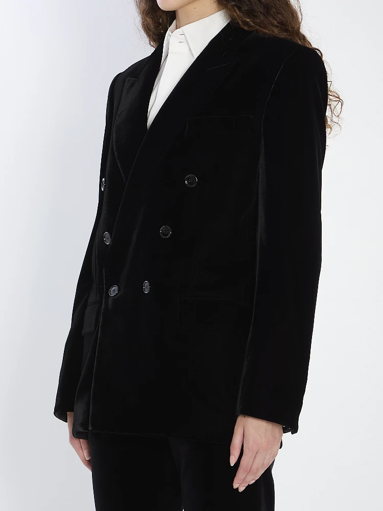 Cassandre jacket in velvet alternative