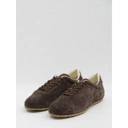 Driving sneakers in suede