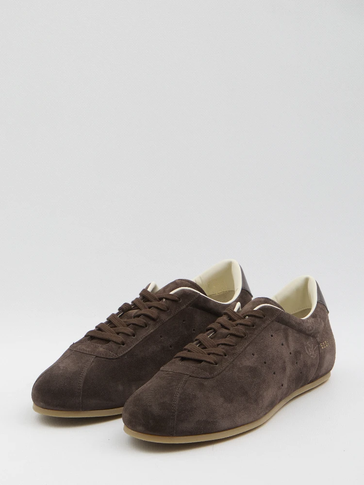 Driving sneakers in suede alternative