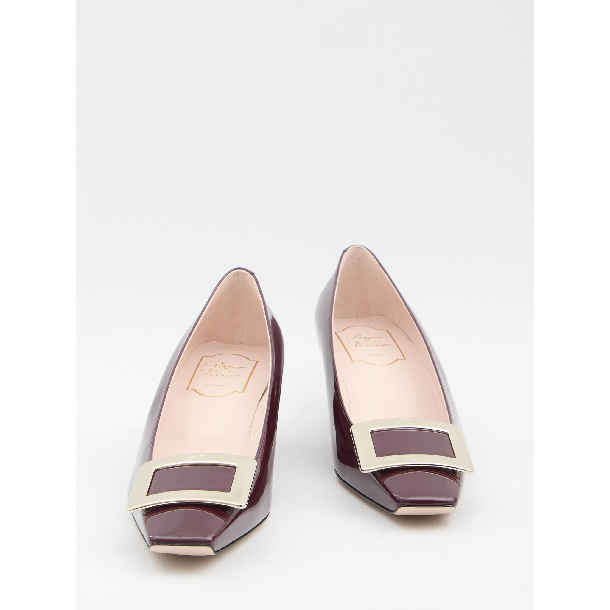 Leather slingback pumps