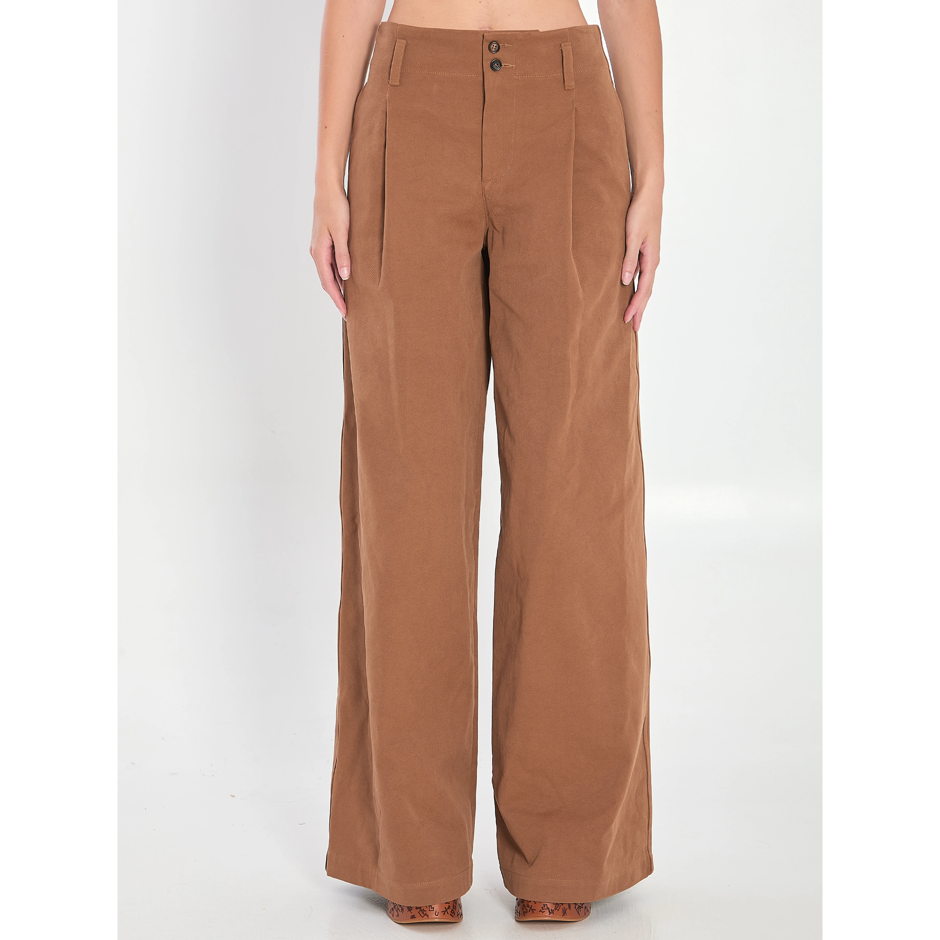 Wide-leg Trousers