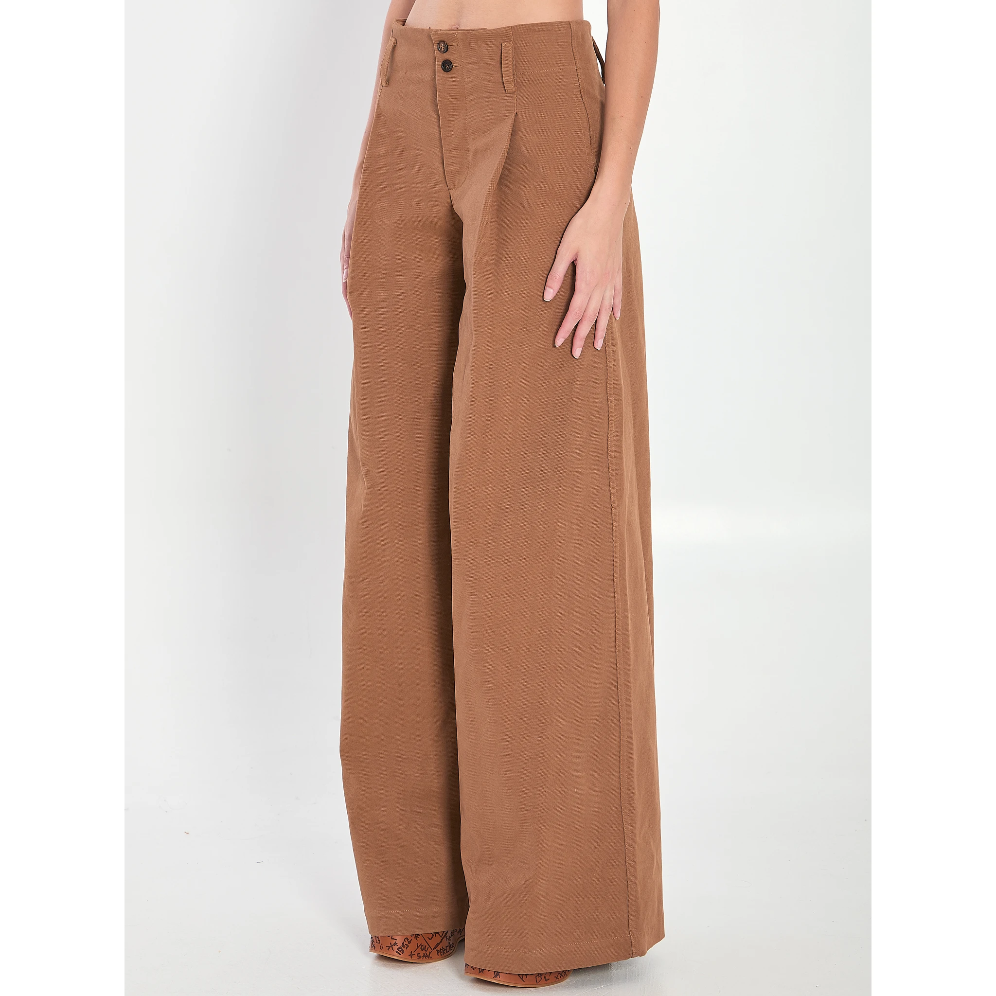 Wide-leg Trousers
