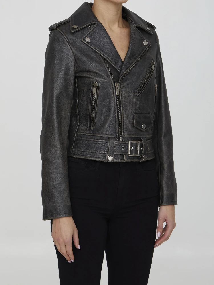 Black leather jacket alternative