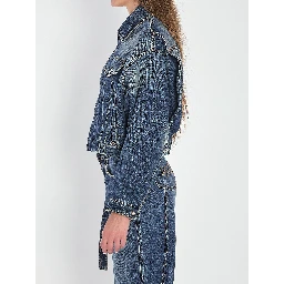 Strap jacket in denim