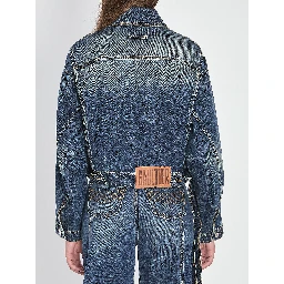 Strap jacket in denim