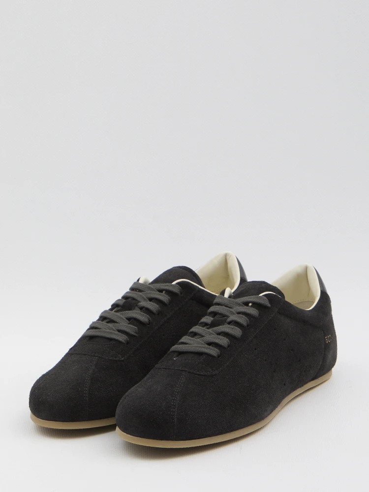 Driving sneakers in suede alternative