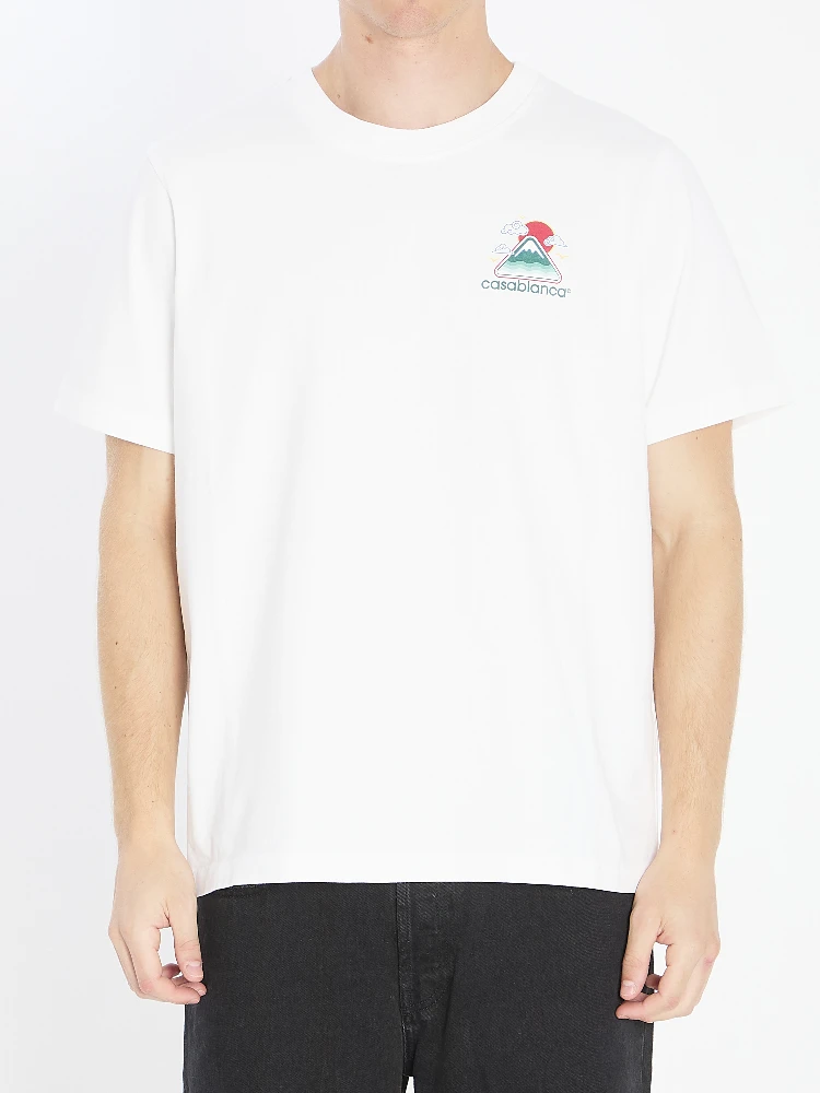 Montagne ondulée printed t-shirt