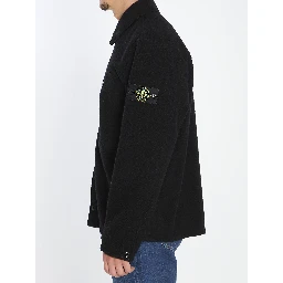 Overshirt in wool blend