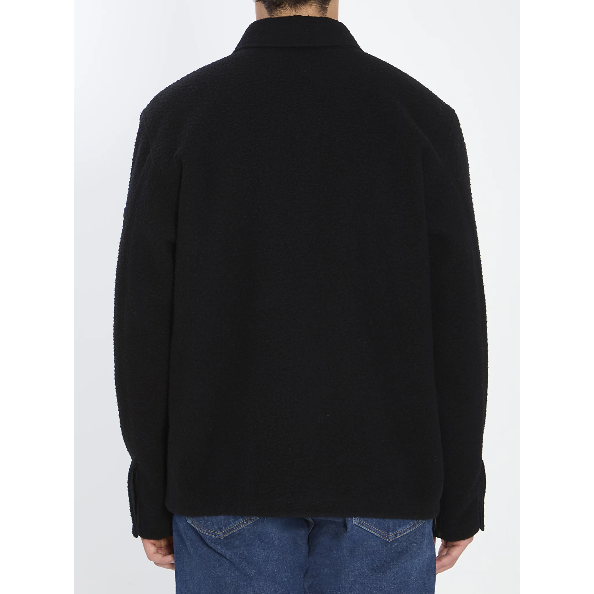 Overshirt in wool blend