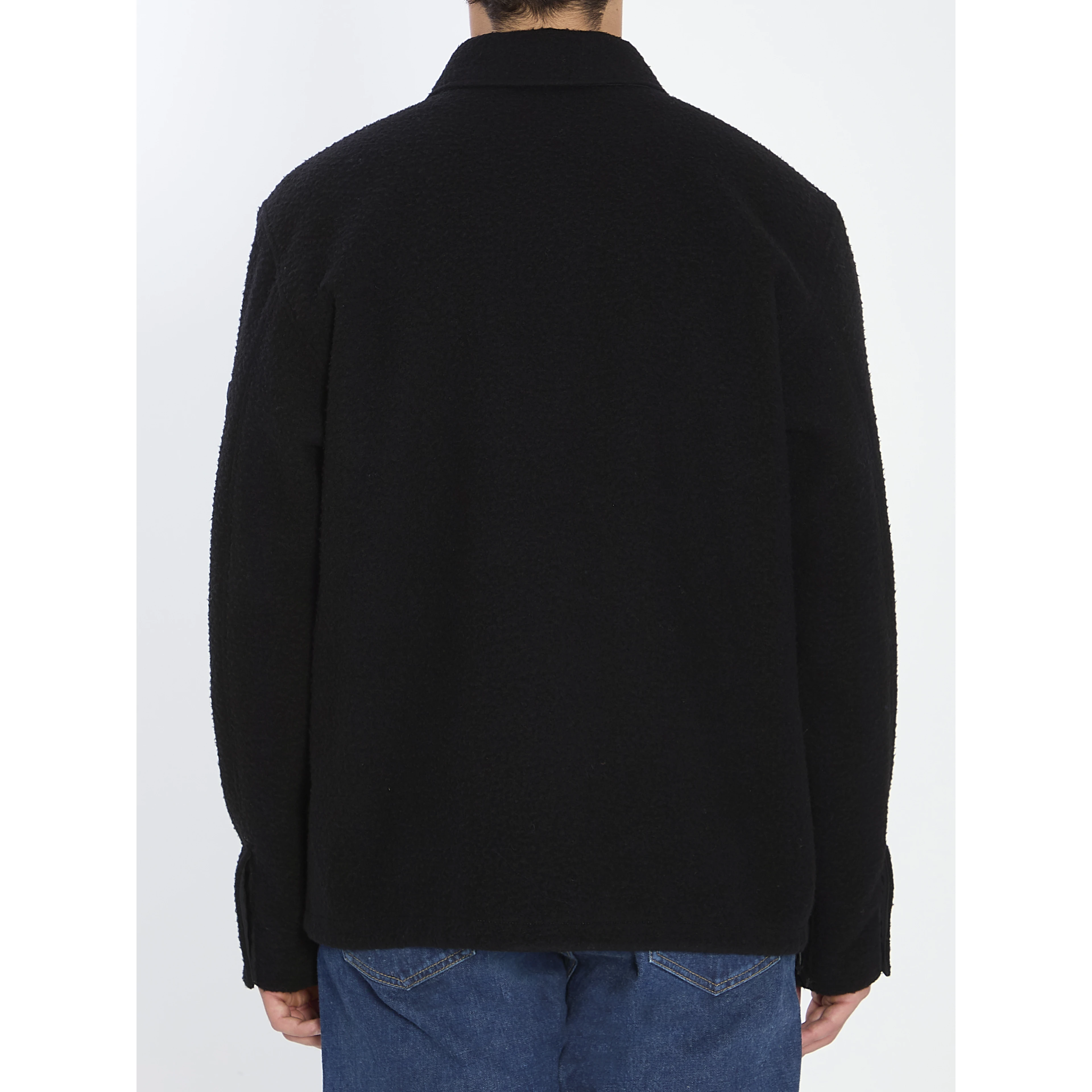 Overshirt in wool blend