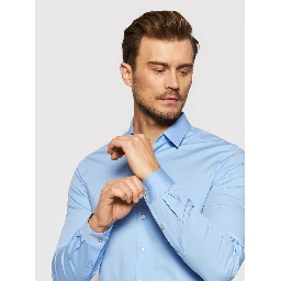 Calvin Klein Shirts Clear Blue