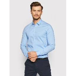 Calvin Klein Shirts Clear Blue